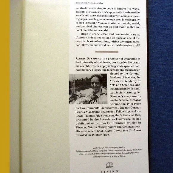 Book - Collapse: How Societies Choose to Fail or Succeed, by Jared Diamond - Picture 13 of 15